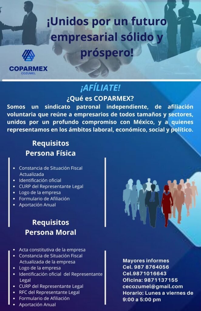 Requisitos COPARMEX Requisitos COPARMEX